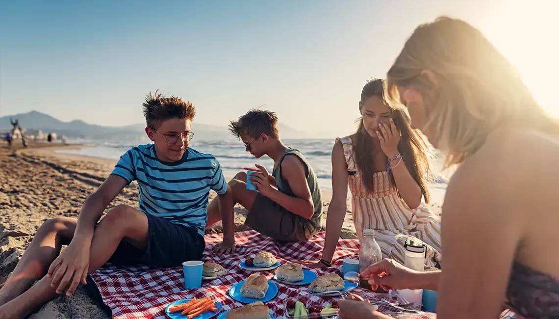 picnic en la playa