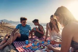 picnic en la playa