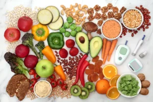 Diabetes tipo 2. Alimentos sanos