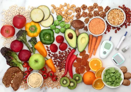 Diabetes tipo 2. Alimentos sanos