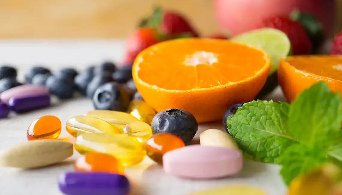 Suplementos alimenticios. Naranja