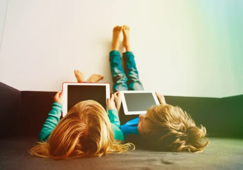 Uso de pantallas en niños. Tablet