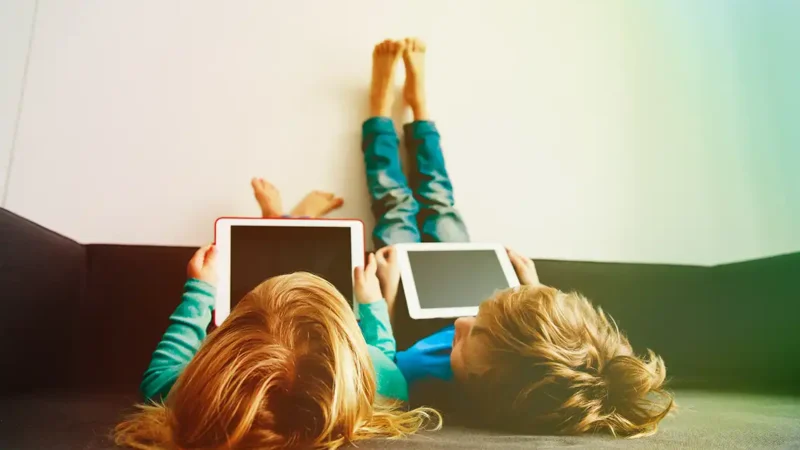 Uso de pantallas en niños. Tablet