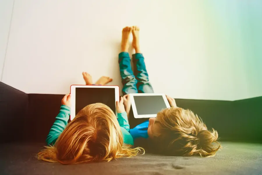 Uso de pantallas en niños. Tablet