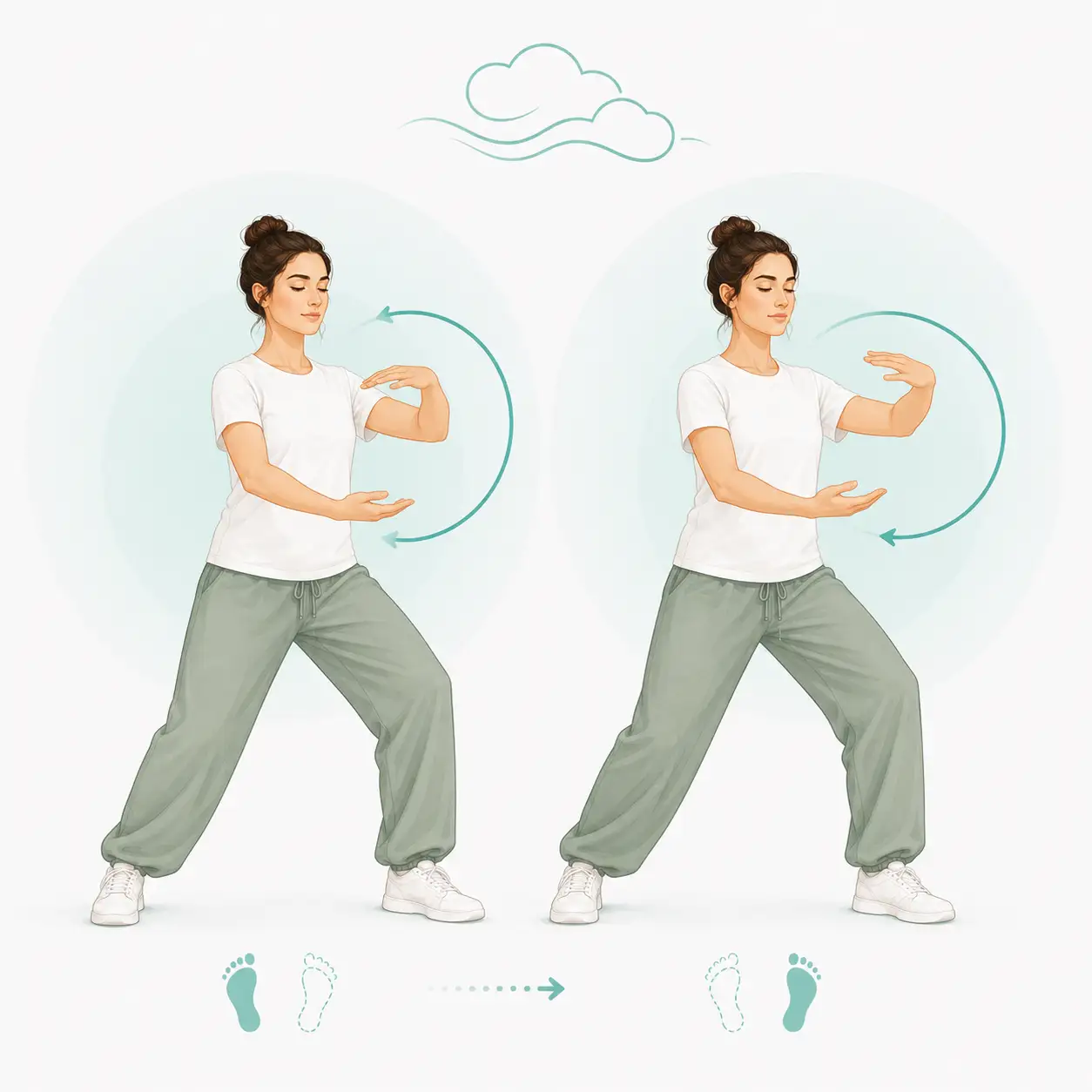 Mover las manos como nubes (Yun Shou)